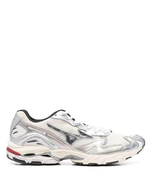 Mizuno White Shoe Wave Rider Shoes for men