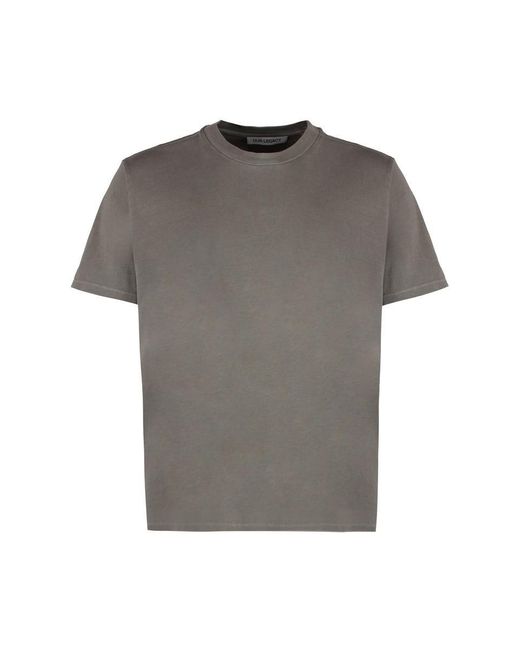 Our Legacy Gray Cotton Crew-Neck T-Shirt for men
