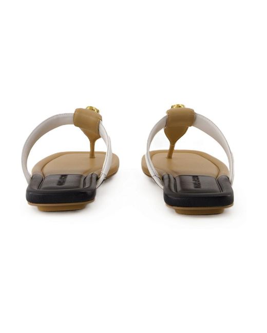 Marc Jacobs Natural The Dual T Sandals