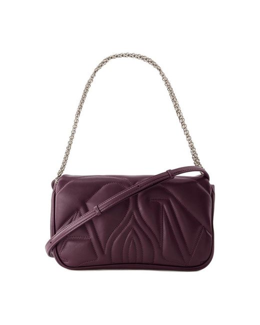 Alexander McQueen Purple The Seal Small Bag