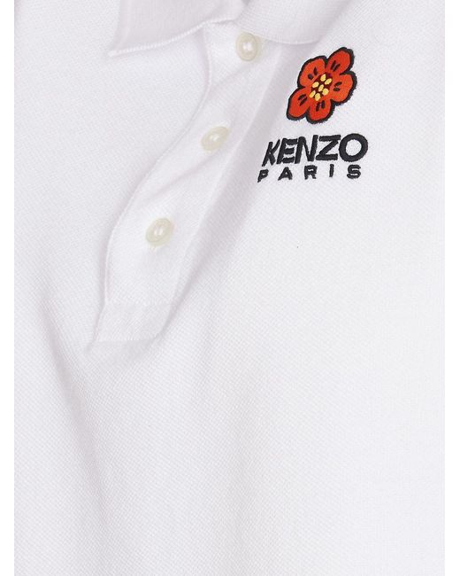 KENZO White Polo for men