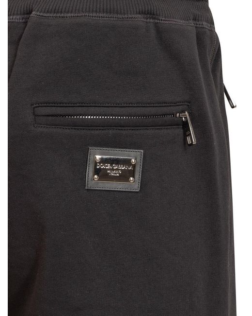 Dolce & Gabbana Gray Shorts With Logo for men