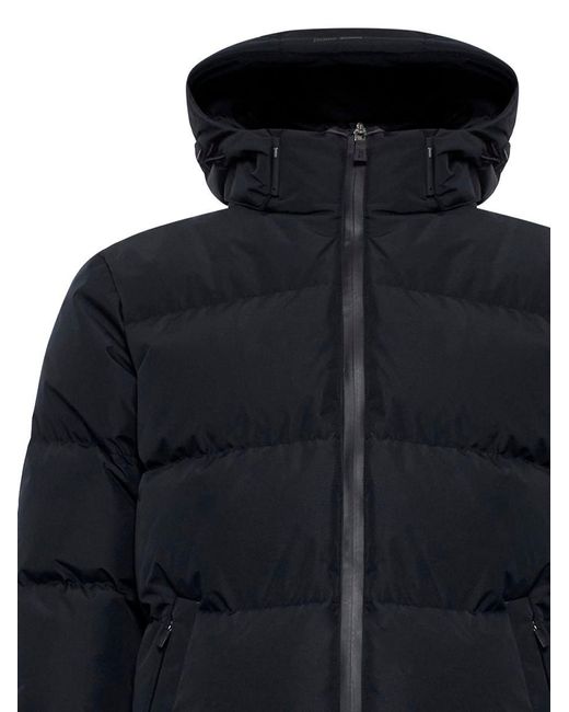 Herno Blue Gore-tex Windstopper Down Jacket for men