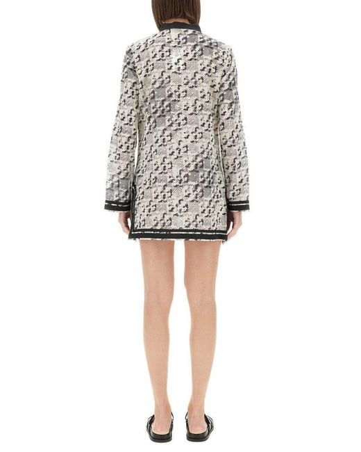 Tory Burch Gray Tunic With Print