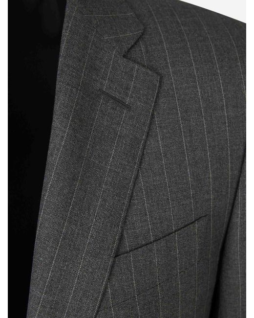 Canali Gray Pinstripe Suit for men