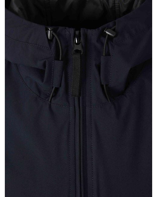 Stone Island Blue Technical Hooded Jacket for men