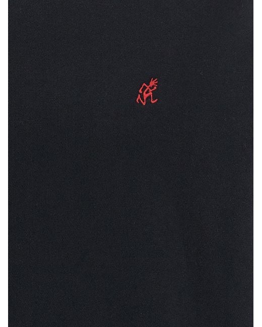 Gramicci Blue Embroidery Sweatshirt for men