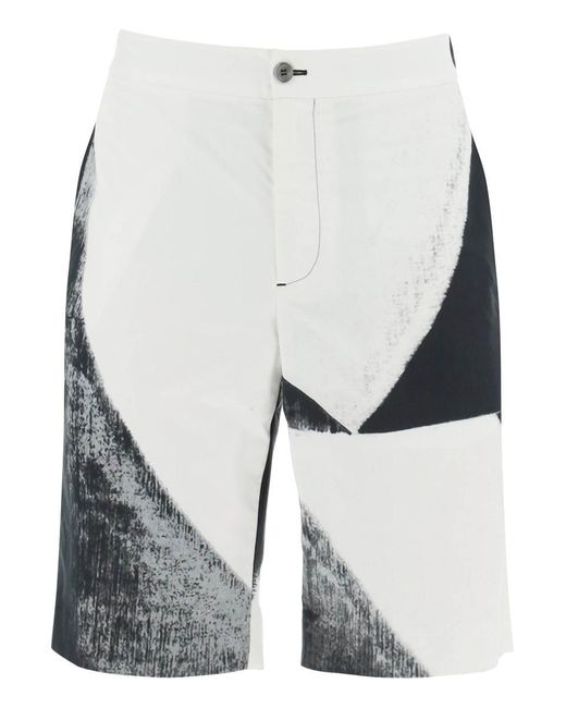 Alexander McQueen Multicolor Drawstring Cotton Shorts for men