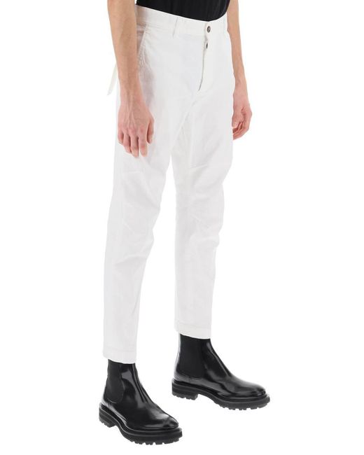 DSquared² White Sexy Chino Pants for men