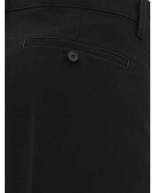 Marni Black Wool Chino Trousers for men