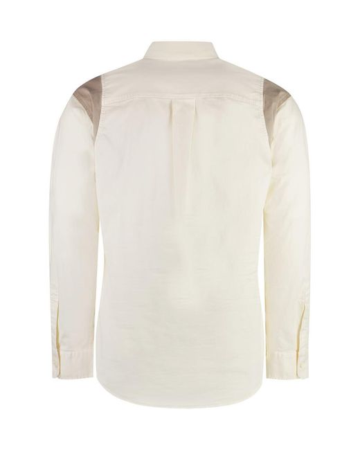 DSquared² Natural Cream And Cotton Blend Shirt for men