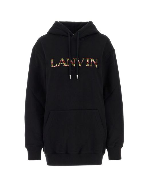 Lanvin Black Sweatshirt Over Curb