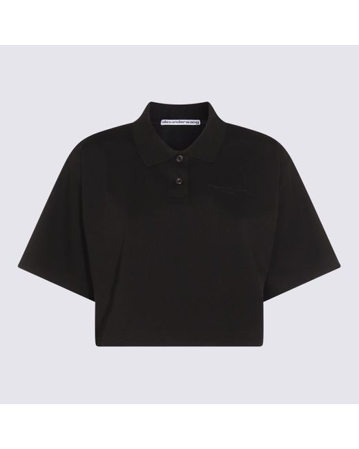 Alexander Wang Black T-Shirts And Polos