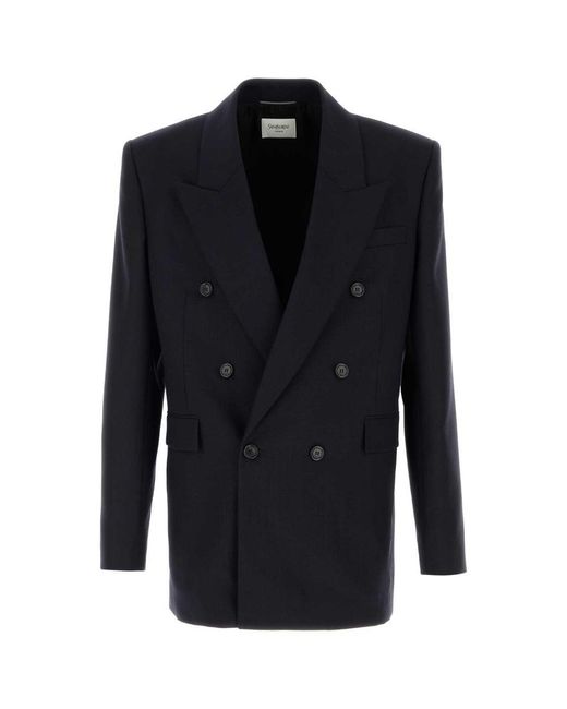Saint Laurent Black Jackets And Vests for men