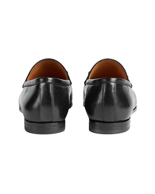 Gucci Black Jordaan Leather Loafer
