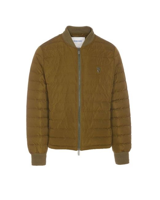 Burberry Green Dalham B Shield Logo Down Jacket for men