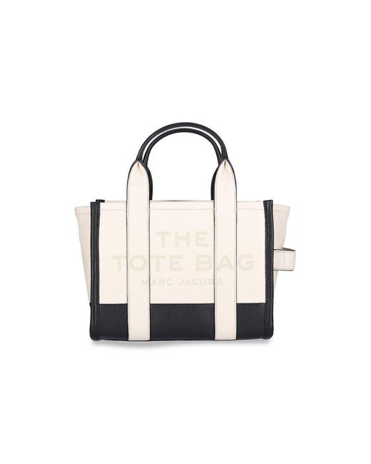 Marc Jacobs White "the Colorblock" Mini Tote Bag