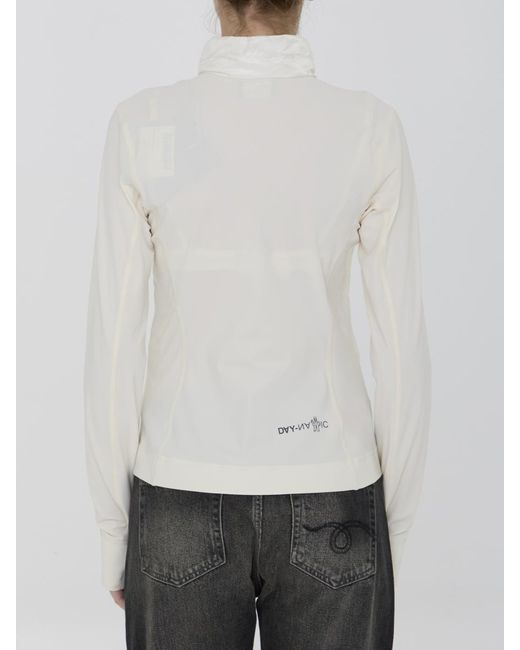3 MONCLER GRENOBLE White Padded Zip-up Sweatshirt