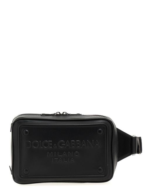 Dolce & Gabbana Black Logo Fanny Pack for men