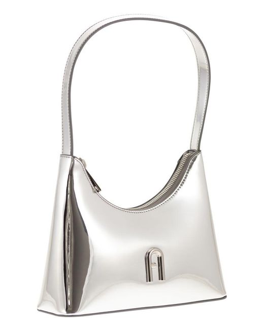 Furla Gray Diamante - Mini Shoulder Bag