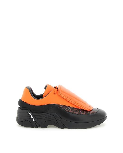 Raf Simons Orange Antei Leather Sneakers for men