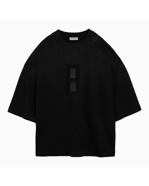 Fear Of God Black Oversize T-Shirt for men