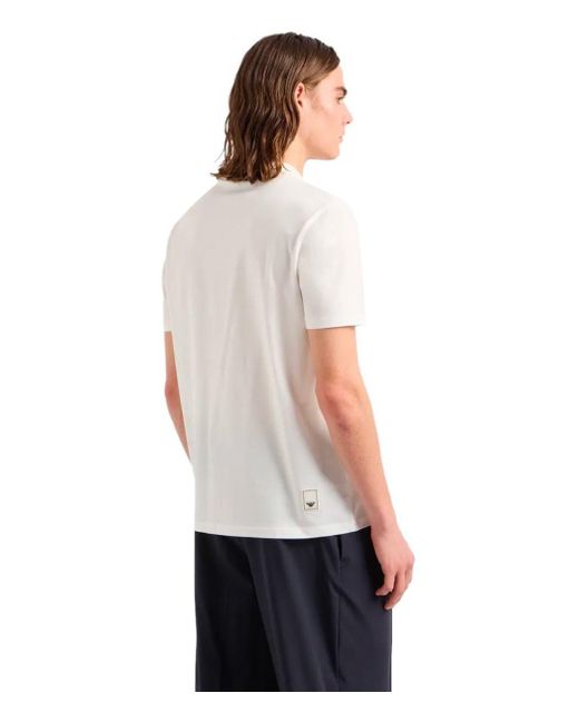 Emporio Armani White Travel Essential Off- T-Shirt for men