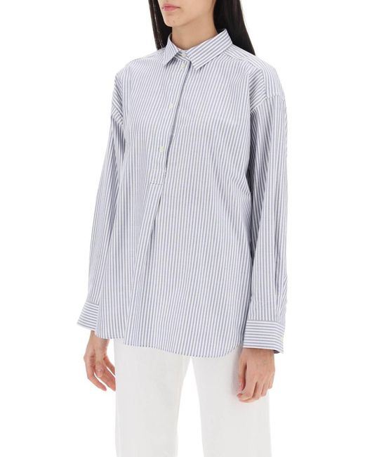Totême  White Striped Oxford Shirt