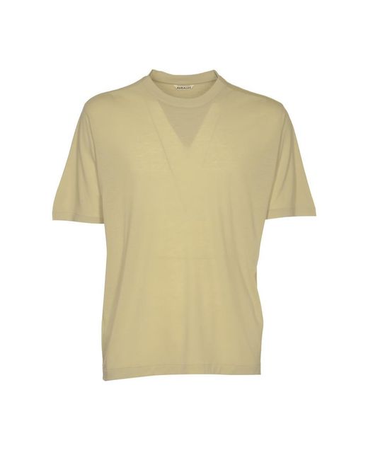 Auralee Yellow T-Shirts And Polos for men