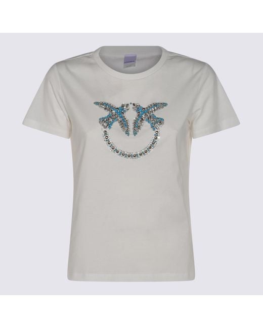 Pinko Gray Cotton T-Shirt