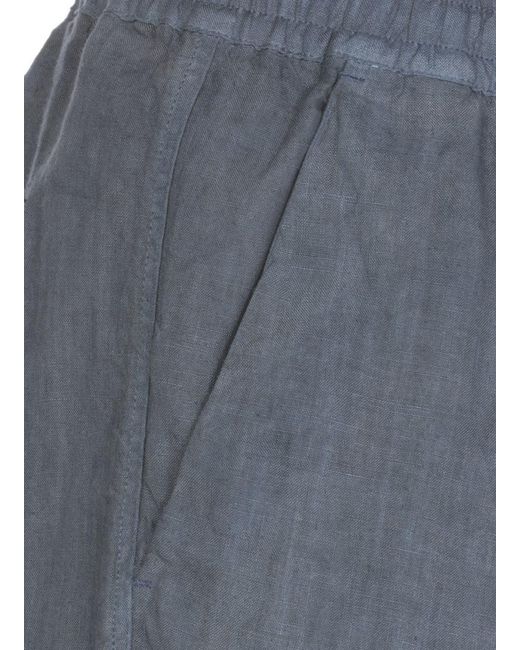 120% Lino Blue Shorts for men