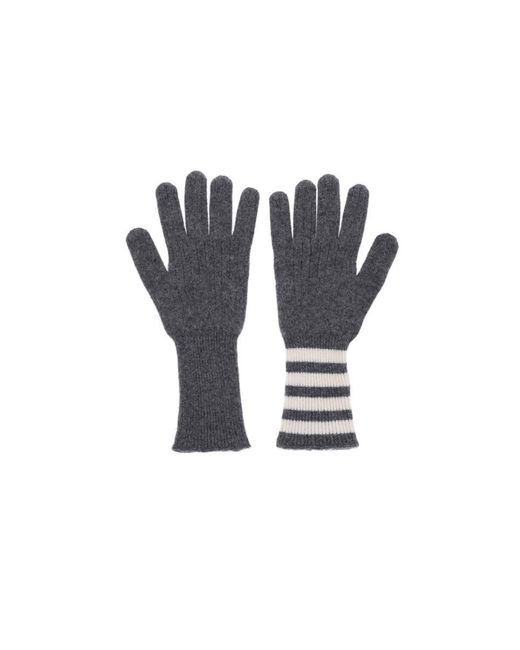 Thom Browne Blue Gloves for men