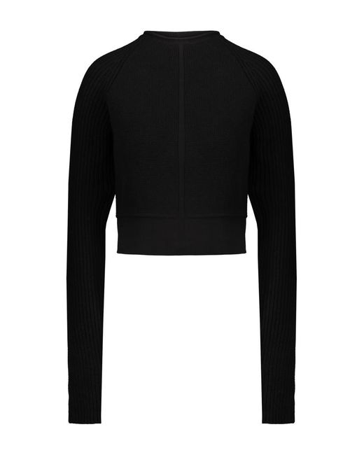 Rick Owens Black Cashmere Sweater Clothing