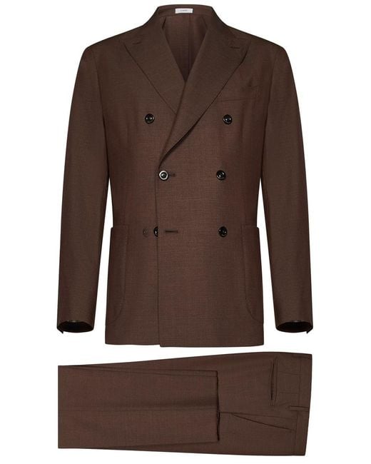 Boglioli Brown K-Jacket Suit for men