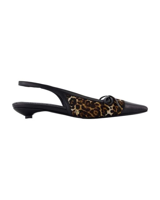 Anine Bing Black Zoey Sandals