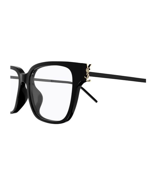 Saint Laurent Black Sl M48O_A/Fn Linea Monogram Eyeglasses