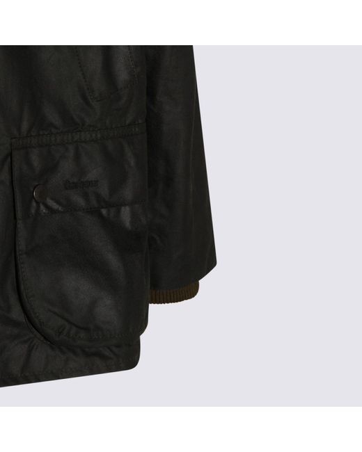 Barbour Black Cotton Casual Jacket for men