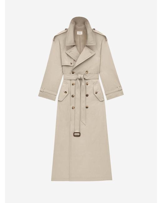 Saint Laurent Natural Cotton Twill Gabardine