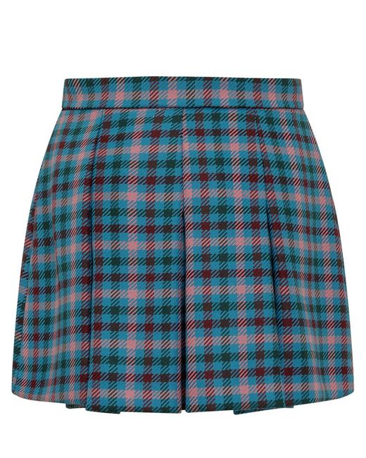 Semicouture Blue Saffie Skirt