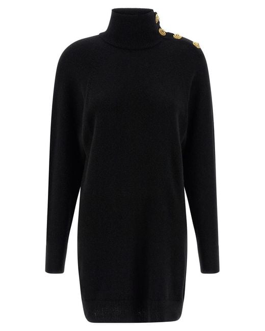 Balmain Black Sweater Dress