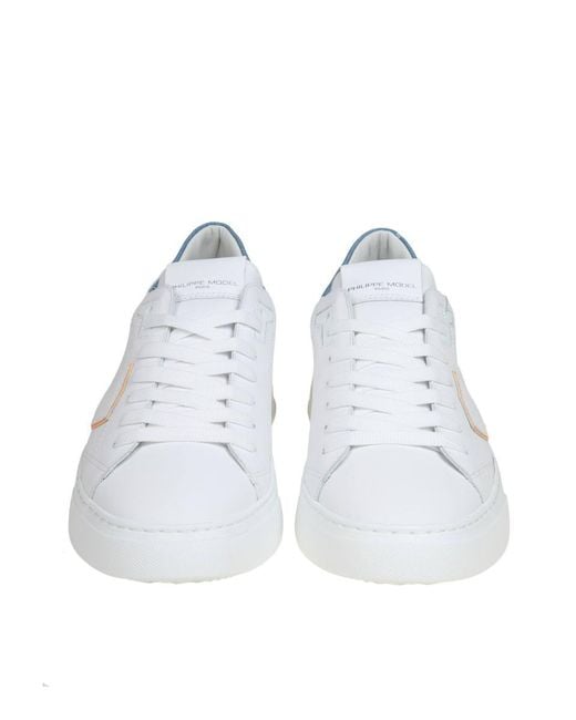 Philippe Model White Temple Sneakers for men