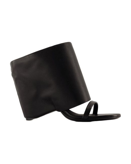 Courreges Black Sandals