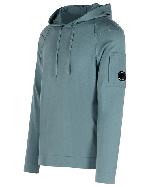 C P Company Blue Lens' Light Cotton Sweatshirt for men