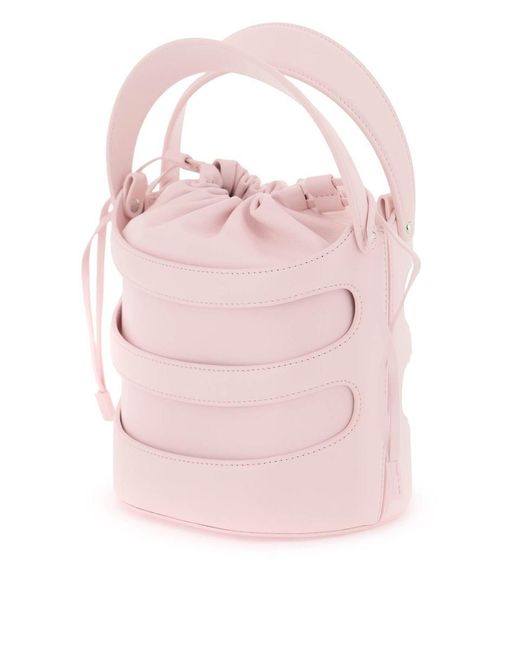 Alexander McQueen Pink Bucket Bag By