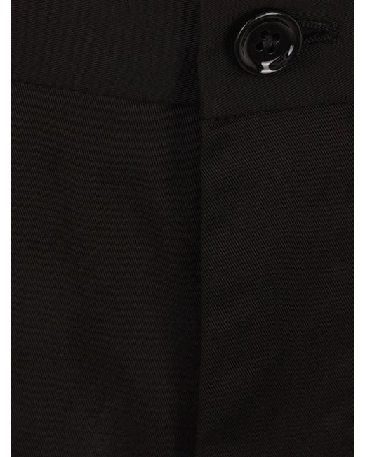 Dolce & Gabbana Black Tailored Shorts With Pleats for men