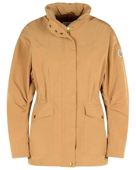 Moncler Natural 'Nades' Polyester Blend Jacket