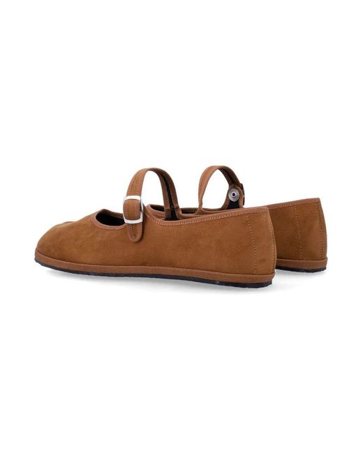 DROGHERIA CRIVELLINI White Papusse Soft Mary Jane Suede Effect