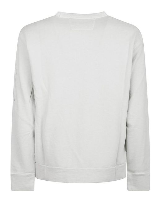 C P Company White Sweatshirt for men