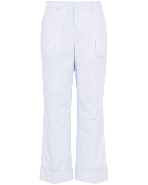 Officine Generale White Willow High-waist Straight Trousers