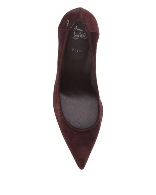 Christian Louboutin Brown Sporty Kate Velvet Pumps